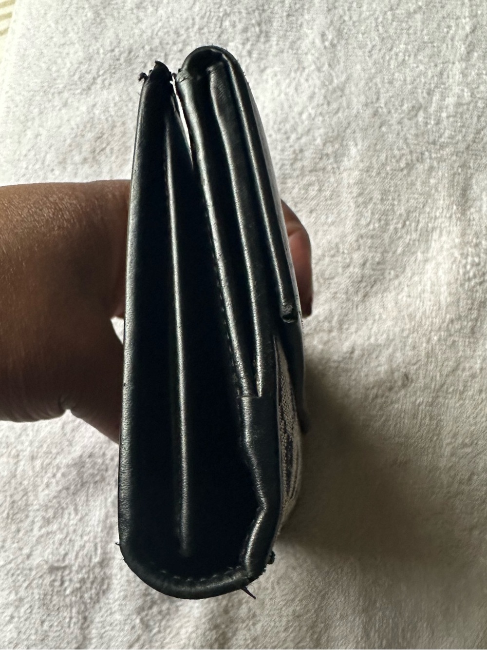🖤Gucci GG Canvas Continental Wallet Black Leather Trim Long Wallet🖤 - Picture 14 of 14